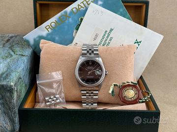 Rolex Datejust Ref. 16220 Black Full Set