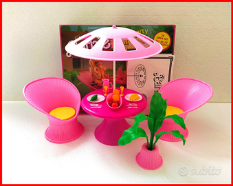 Casa Barbie Patio Party vintage bambola gioco set
