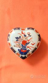 Antico mini portagioie Cuore giapponese