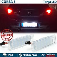 Placchette Luci Targa LED per OPEL CORSA E 14-19