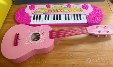 Set musicale ukulele rosa  tastiera Bontempi 