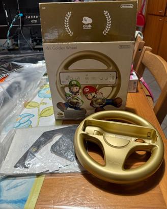 Nintendo Club Wii Golden Wheel + 2 Wheel