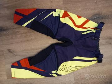 pantaloni acrrbis motocross bambino 4/5 anni