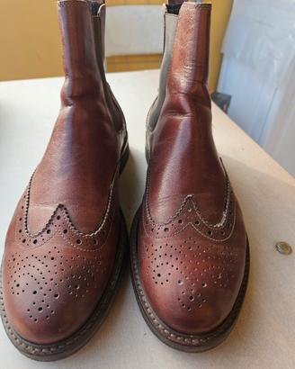 stivaletti uomo vera pelle n.44 