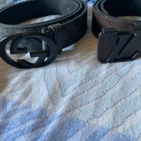 Cinture gucci e louis vuitton