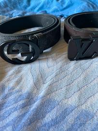 Cinture gucci e louis vuitton