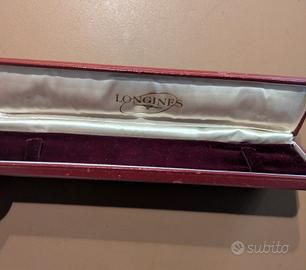 Longines Watch Box in pelle bordeaux super vintage