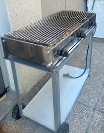 Barbeque  a  gas   inox   da giardino