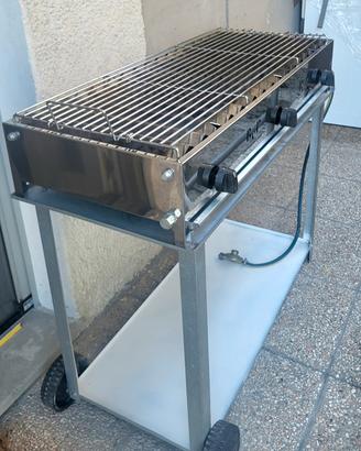 Barbeque  a  gas   inox   da giardino