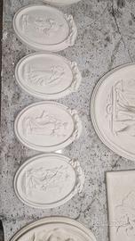 elementi ornamentali quadri in gesso 4 stagioni