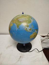 mappamondo luminoso vintage 