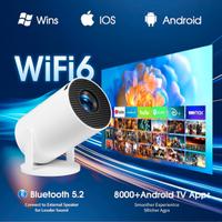Proiettore 2026 Android TV Wifi Bluetooth 5.2 HDMI