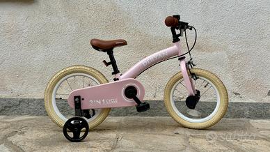 Bici bambini DERYAN Luxe 3in1, 14” rosa