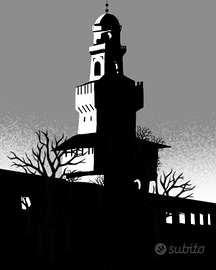 Poster Castello Sforzesco Milano – arte moderna