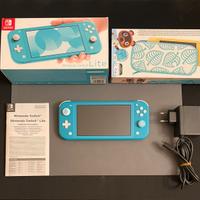 Nintendo Switch Lite Azzurra Set Animal Crossing