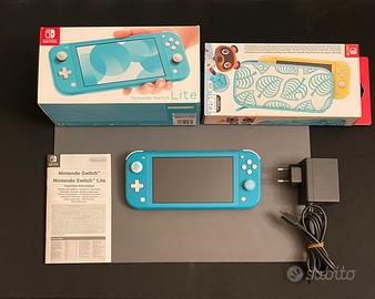 Nintendo Switch Lite Azzurra Set Animal Crossing