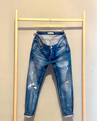 Jeans Zara Man Tg 44 (50 IT) Ripped Strappati