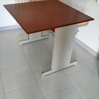 Scrivania usata alluminio e legno
