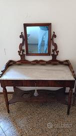 Mobile toilette di fine 800 - piano in marmo