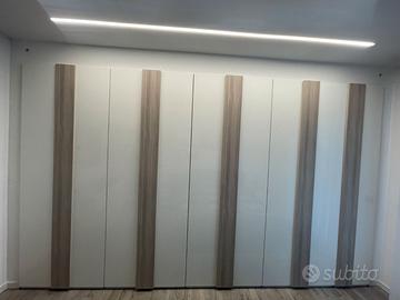 Armadio 9 ante + Comò + 2 Comodini