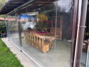 Tenda Antipioggia Trasparente in PVC Crystal