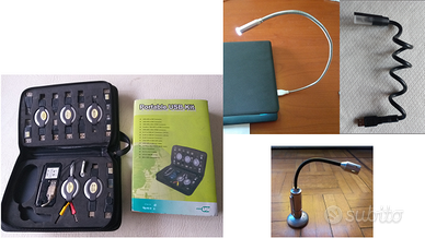 Kit usb e mini torce a led