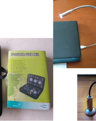 Kit usb e mini torce a led