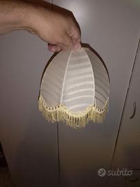 cappello lume con frange diamtro e alto 20cm