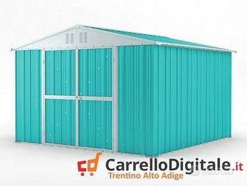 Box struttura lamiera Acciaio 327x307 azzurro