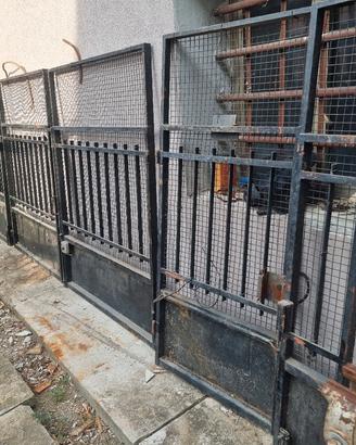 cancello carraio e pedonale in ferro
