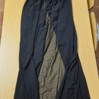 Vestito Premaman Lungo in Chiffon Nero Taglia XL