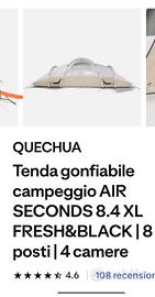 tenda AIR SECONDS 8.4 XL

