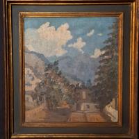 vecchio dipinto materico 