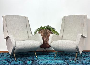 Poltrone ISA Anni 50 ALDO MORBELLI Design Made in