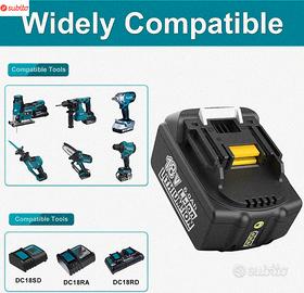 Energup 2 x 18V 5.0Ah Batteria per Makita Batteri