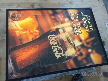 insegna luminosa coca cola 