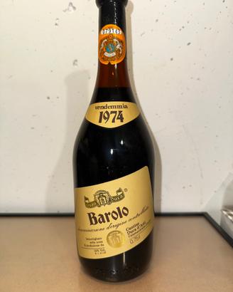 Barolo anno 1974 Cantine Duca d’Asti