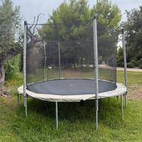 Trampolino elastico Domyos 360 cm con rete