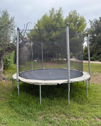 Trampolino elastico Domyos 360 cm con rete