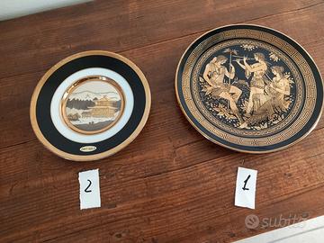 Piatti etnici dorati oro 24k