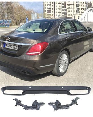 DIFFUSORE MERCEDES CLASSE C W205 14-21 LOOK C63 FI