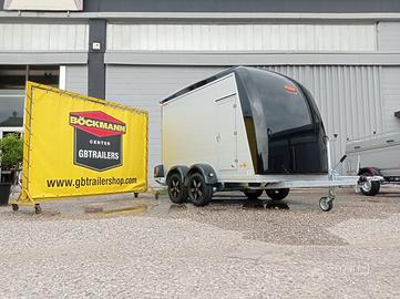Carrello rimorchio furgonato in alluminio