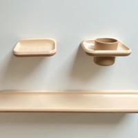 Set bagno anni 70 bicolore vintage Space Age