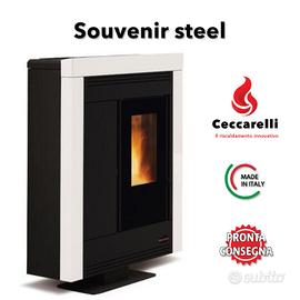 STUFA A PELLET NORDICA SOUVENIR STEEL CANALIZZATA