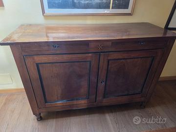 Credenza piemontese in noce