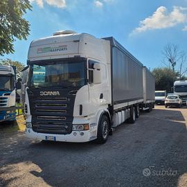 Scania R 500 motrice + biga 7.80 + 7.80