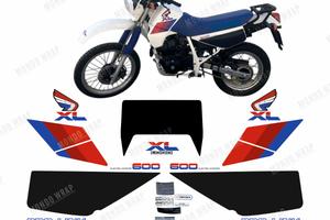 Adesivi compatibili con moto XL 600 RM XL600 Bianc