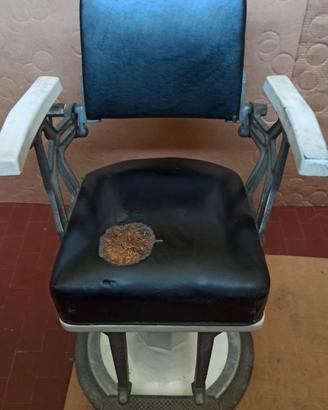 poltrona vintage da barbiere