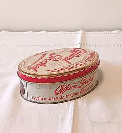 Scatola di latta ovale Caffarel anni '90