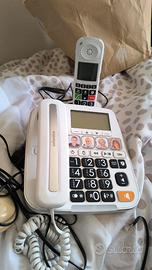 telefono fisso e  cordless x anziani  volume alto